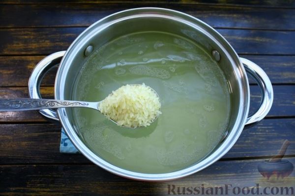 Греческий суп с тыквой, рисом и сыром фета (на курином бульоне)